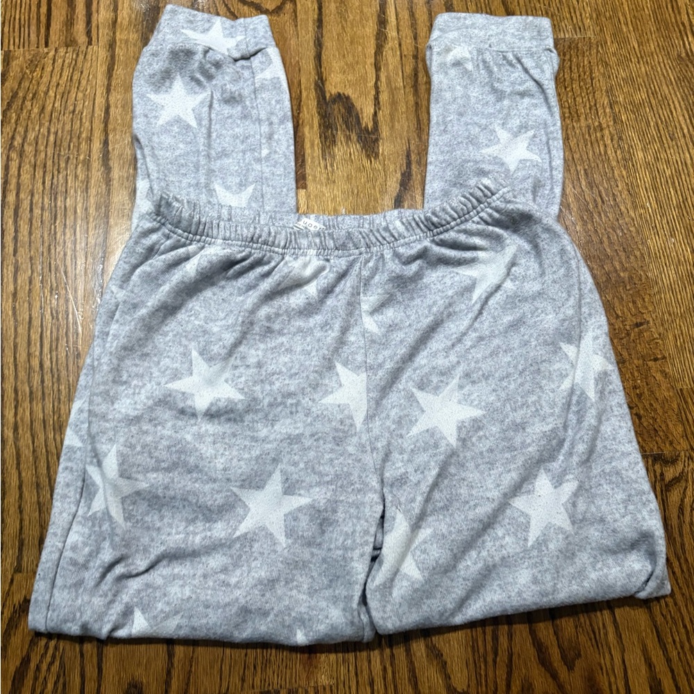 Gray Star Print Sweatpants